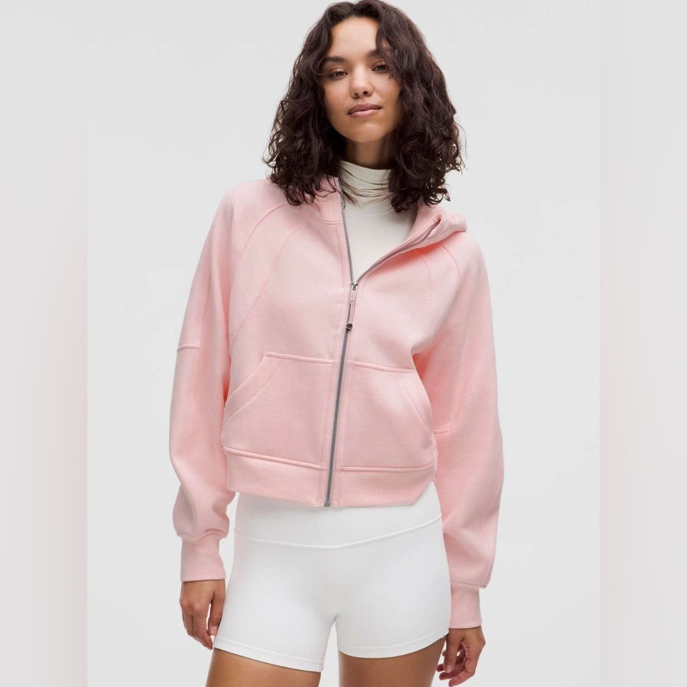 NWT Lululemon Scuba Oversized Full Zip Hoodie Strawberry Milkshake Size XS / S